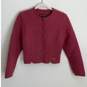 Geiger Vintage Wool Button up Cardigan Jacket size small